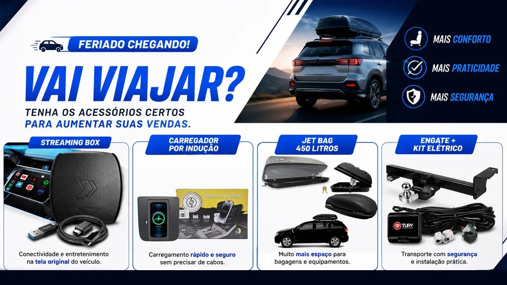 Produtos automotivos para sua loja