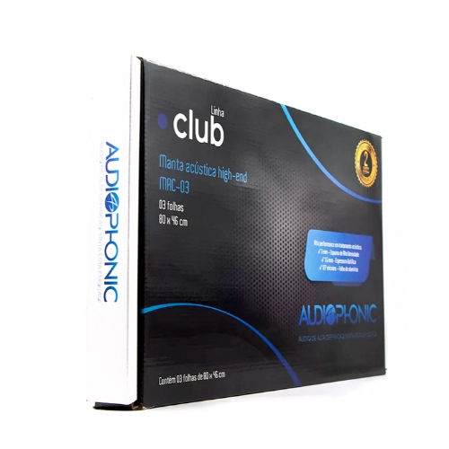 Manta Acústica Audiophonic Linha Club MANTA ACÚSTICA DE ALTA DENSIDADE
