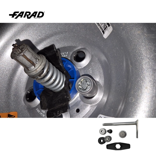 FT124, ANTIFURTO DE ESTEPE SPARELOCK MAVERICK 2022- Antifurto do Estepe FARAD Sparelock FT124 – desenvolvido na Itália com tecnologia OEM, máxima proteção, design robusto e fácil instalação para veículos Ford Maverick.