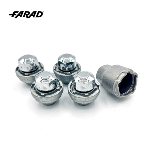 HA4 M - ANTIFURTO DE RODAS GALAXYLOCK CROMADO BYD FORD LAND ROVER ROSCA M12X1 5 Kit Porcas Antifurto Ref. HA4/M Galaxylock