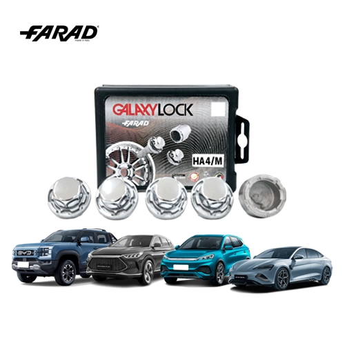 HA4 M - ANTIFURTO DE RODAS GALAXYLOCK CROMADO BYD-Seal, Shark, Song Plus, Yuan Pro