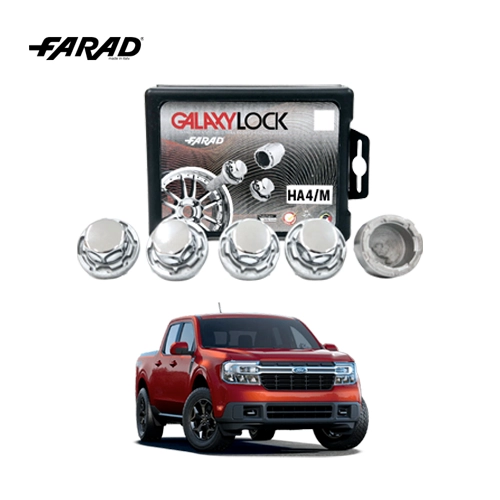 HA4 M - ANTIFURTO DE RODAS GALAXYLOCK CROMADO FORD MAVERICK Porca Antifurto Farad Galaxylock HA4/M