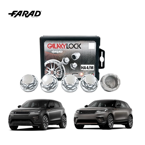 HA4 M - ANTIFURTO DE RODAS GALAXYLOCK CROMADO LAND ROVER Antifurto de Rodas FARAD Galaxylock Cromado Cód. HA4/M
