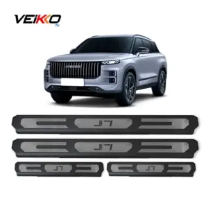 Soleira Jaecoo J7 Aço Inox Ultra Protect P/ As 4 Portas 4046 Aço Inoxidável