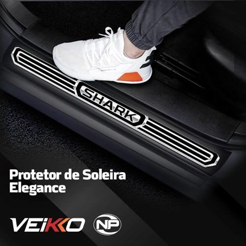 Jogo de Soleira Premium Shark 2024 2025 Elegance 4 Portas Kit Soleira Resinada Byd Shark Jogo Premium 4 Portas