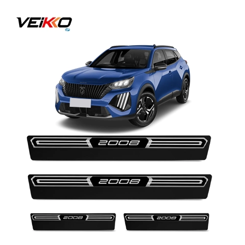 jogo de Soleira Premium Peugeot 2008 ano 2025 2026 Elegance 4 Portas