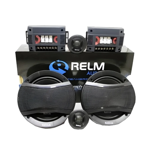 Kit 2 Vias 6 Polegadas Rs 6.5 2w Relm Audio Symphony 300w Preto