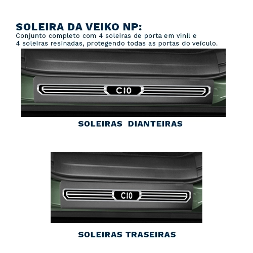 SOLEIRA PREMIUM LARGA ELEGANCE C10 Kit soleira de porta Leapmotor C10