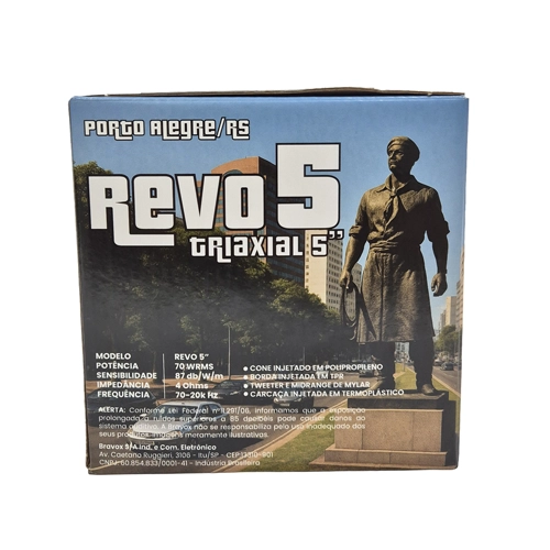 Par Alto-falante Bravox Revo 5 280w 4 Ohms 140w Rms Alto-falante Bravox Revo 5 280w 4 Ohms 140w Rms