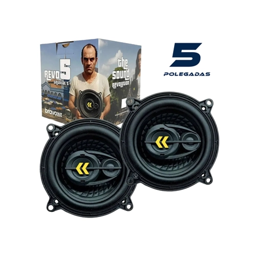 Alto-Falante 5 Polegadas Bravox REVO Triaxial
