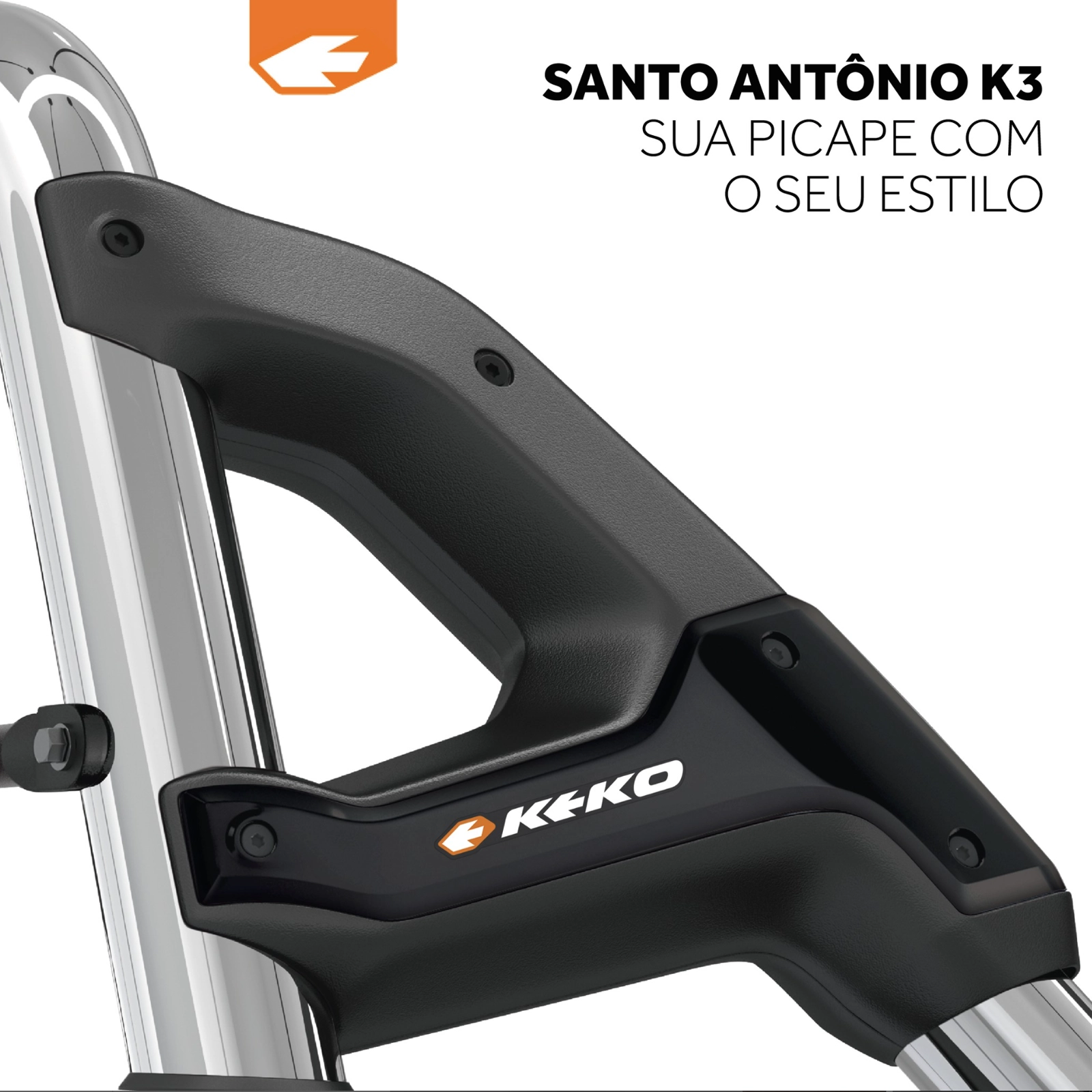 SANTO ANTONIO K3 CROMADO TITANO 2024 em diante Santo Antônio K3 RAM DAKOTA