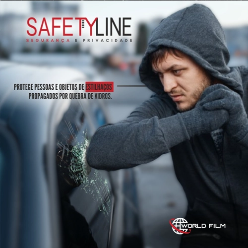 world film película automotiva Película de Segurança Safetyline World Film Antivandalismo