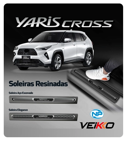 Lançamento toyota Yaris Cross soleira de porta