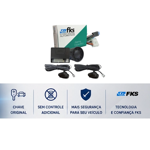 FKS Alarme Keyless Pra Carros Com Chaveador Eletronico Original