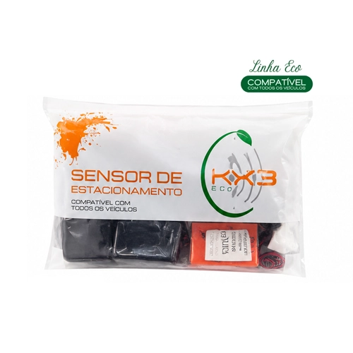 KXECO200A, SENSOR DE ESTACIONAMENTO KX3 ECO COM DISPLAY 4 PONTOS PRETO-6 CAIXA SENSOR DE ESTACIONAMENTO KX3 LINHA ECO