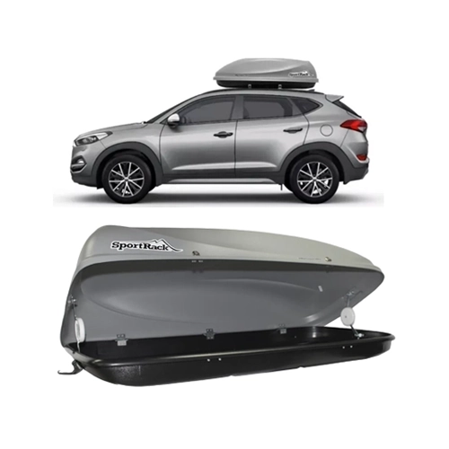SportRack Maleiro de Teto Fechado Conquest 450L Cinza
