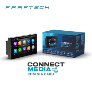 Multimídia Faaftech ConnectMedia 7" com CarPlay,