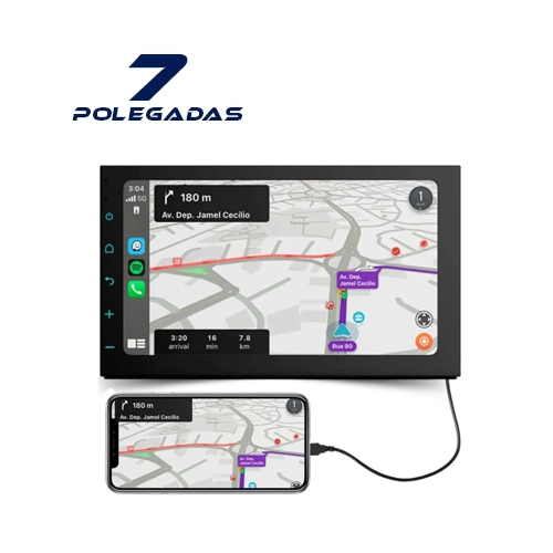 Multimidia Faaftech Connect Media 7 Polegadas 2 Din Carplay