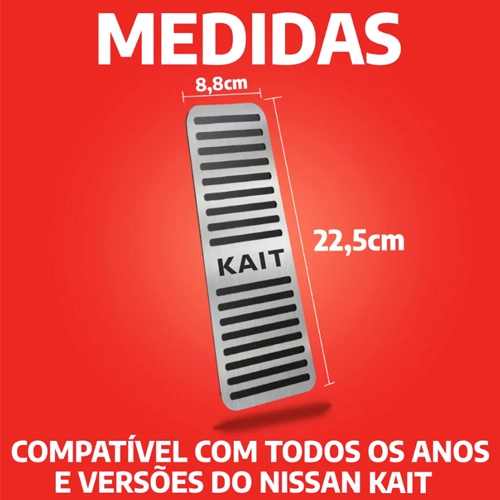 medidas Descanso de pé em aço inox