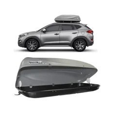 SportRack Maleiro de Teto Fechado Conquest 450L Cinza